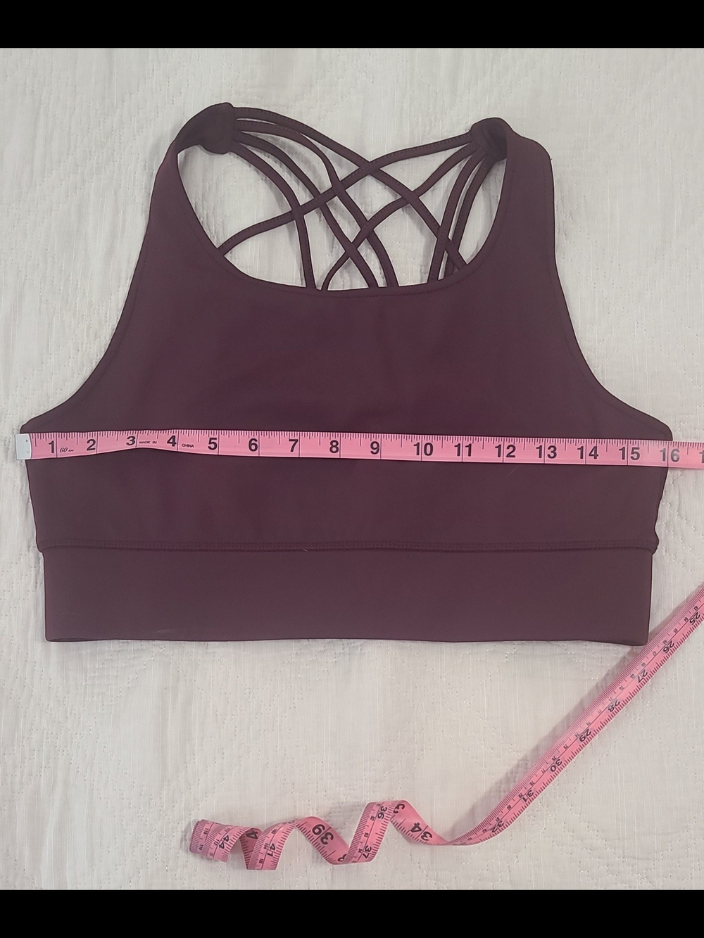Threads 4 Thought Plum Sports Bra - Size Large - Picture 5 of 10